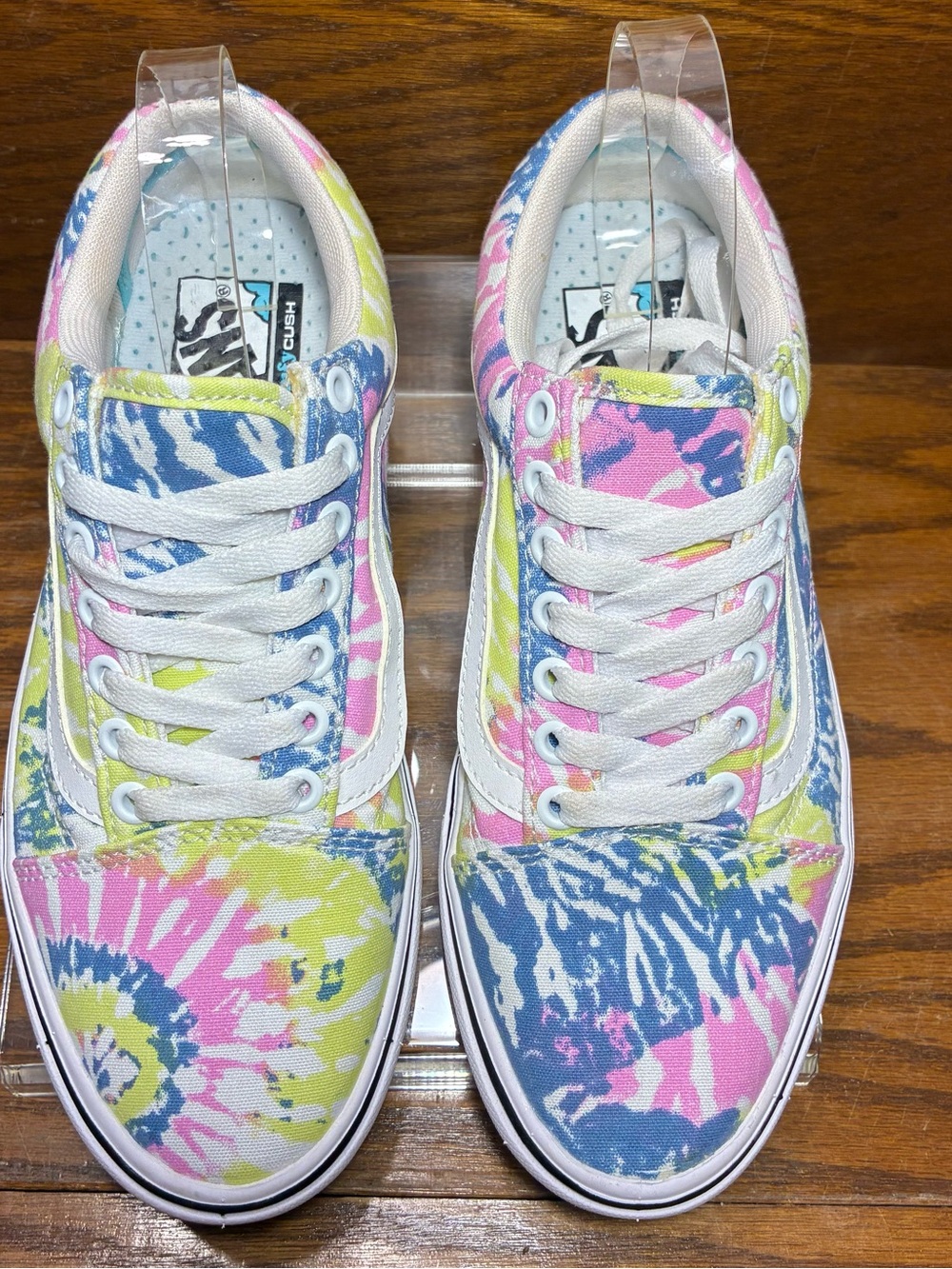 Vans Pastel Tie Dye ComfyCush Old Skool Sneakers Size W 8 / M 6.5 - Picture 7 of 16